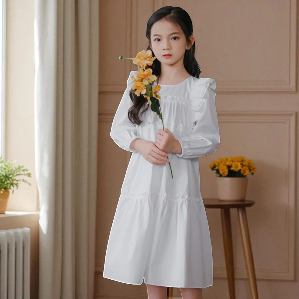 Young Kids Lace Black White Dresses for Girls Clothes Long Sleeve Casual Dresses School Outfits Teenagers Children Baby Costumes
Young Kids Lace Black White Dresses for Girls Clothes Long Sleeve Casual Dresses School Outfits Teenagers Children Baby Costumes