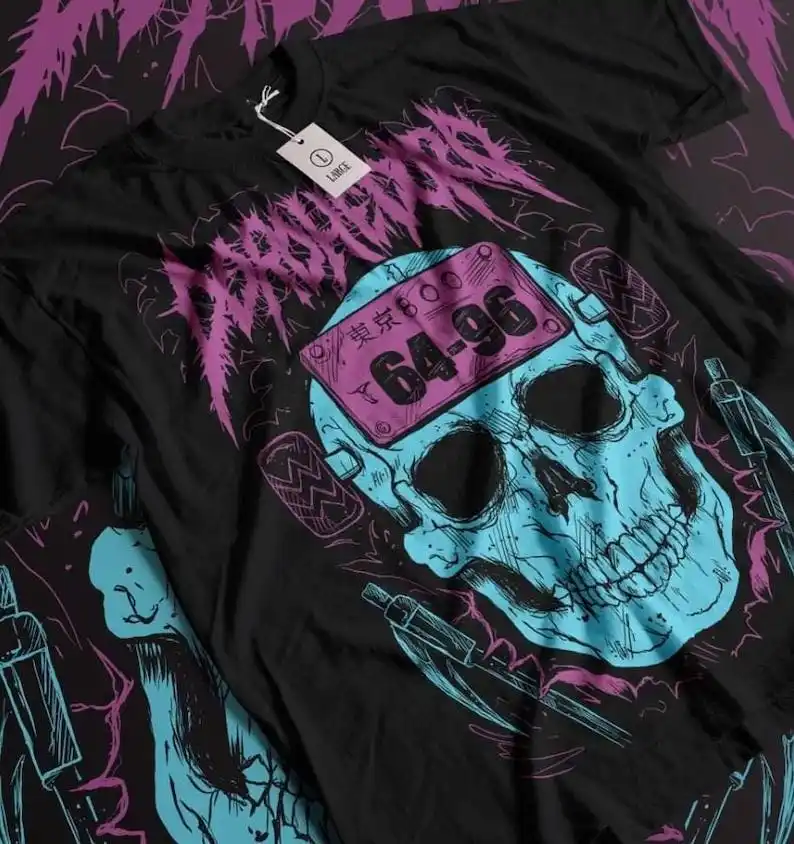 Unisex Dorohedoro Anime Shirt with Ebisu Design, Featuring Gyoza and Kaiju Elements, Ideal for Goth and Anime Lovers
Unisex Dorohedoro Anime Shirt with Ebisu Design, Featuring Gyoza and Kaiju Elements, Ideal for Goth and Anime Lovers