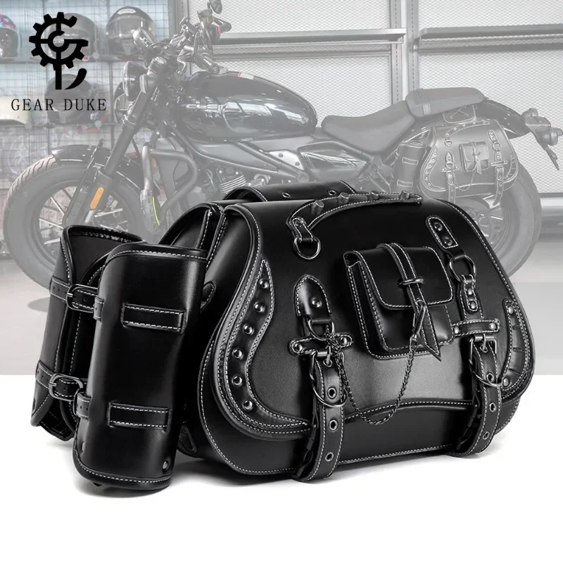 Motorcycle Saddlebag And Tool With Punk Designs Multifunction PU Motorcycle Bag For Outdoor Ridings Enthusiasts
Motorcycle Saddlebag And Tool With Punk Designs Multifunction PU Motorcycle Bag For Outdoor Ridings Enthusiasts