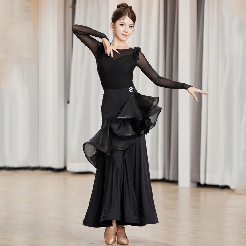 2024 National Standard Dance Practice Dress Long Sleeved Big Swing Skirts Suit Waltz Ballroom Dance Clothing For Women DN17064
2024 National Standard Dance Practice Dress Long Sleeved Big Swing Skirts Suit Waltz Ballroom Dance Clothing For Women DN17064