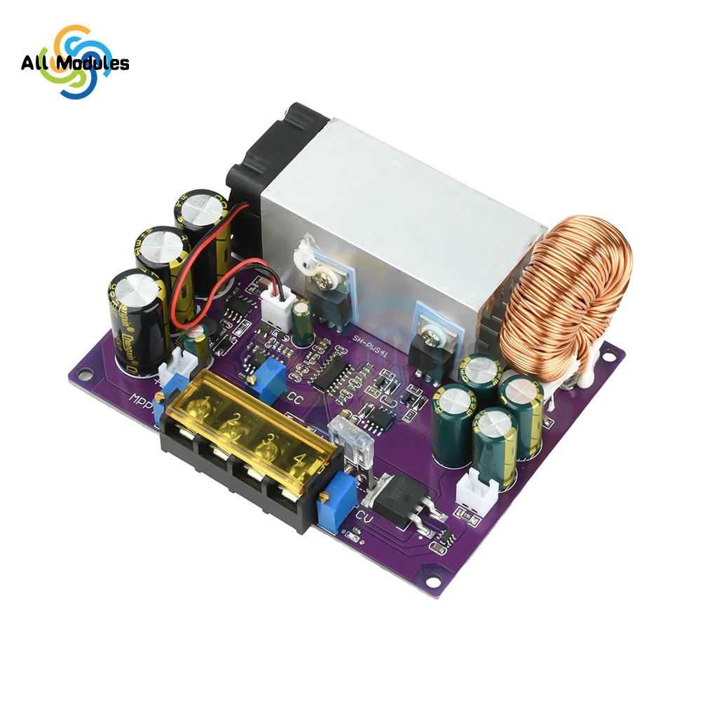 800W MPPT Solar Charge Controller DC 18-90V Adjustable Step-Down Module for Lithium Battery Storage in Solar Power Systems 
800W MPPT Solar Charge Controller DC 18-90V Adjustable Step-Down Module for Lithium Battery Storage in Solar Power Systems