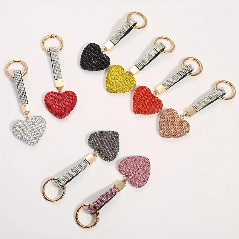 1Pc Love Diamond Keychain Pendant Diamond Heart Keychain Bag Pendant Mobile Phone Decoration Couples Holiday Gift
1Pc Love Diamond Keychain Pendant Diamond Heart Keychain Bag Pendant Mobile Phone Decoration Couples Holiday Gift