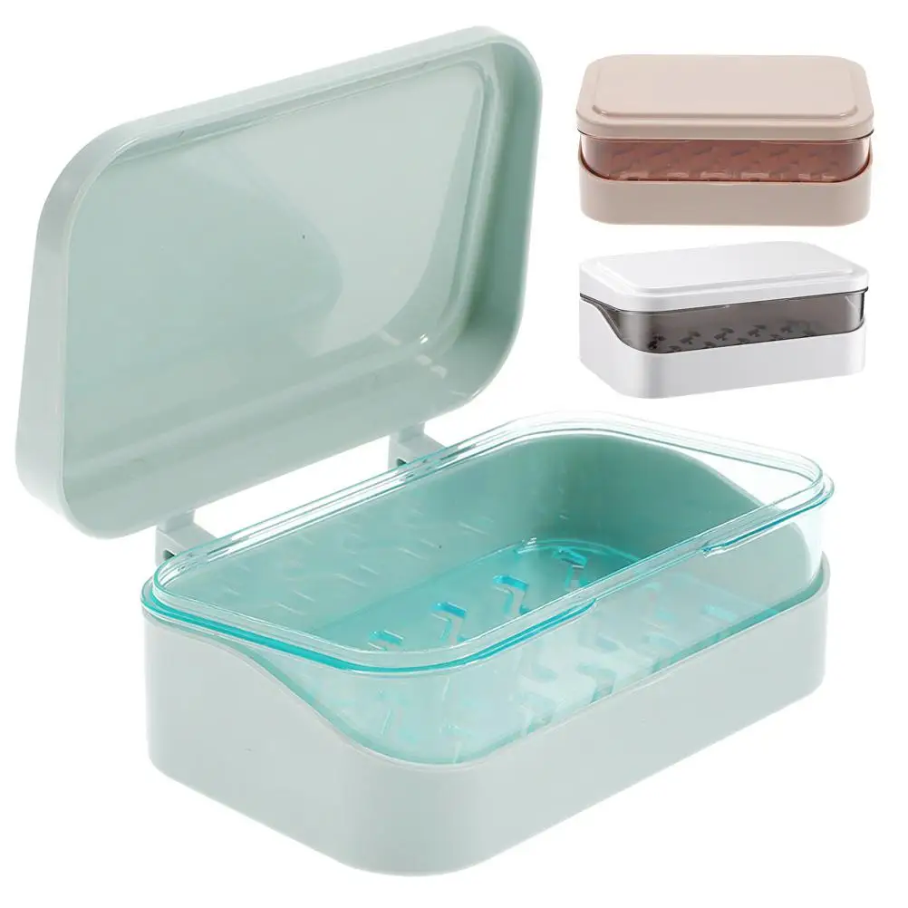 3 Pcs Soap Trays Holder Dish Blue Clamshell Cover ABS Material Bathroom Travel Lightweight Portable Dishes Storage Box
3 Pcs Soap Trays Holder Dish Blue Clamshell Cover ABS Material Bathroom Travel Lightweight Portable Dishes Storage Box