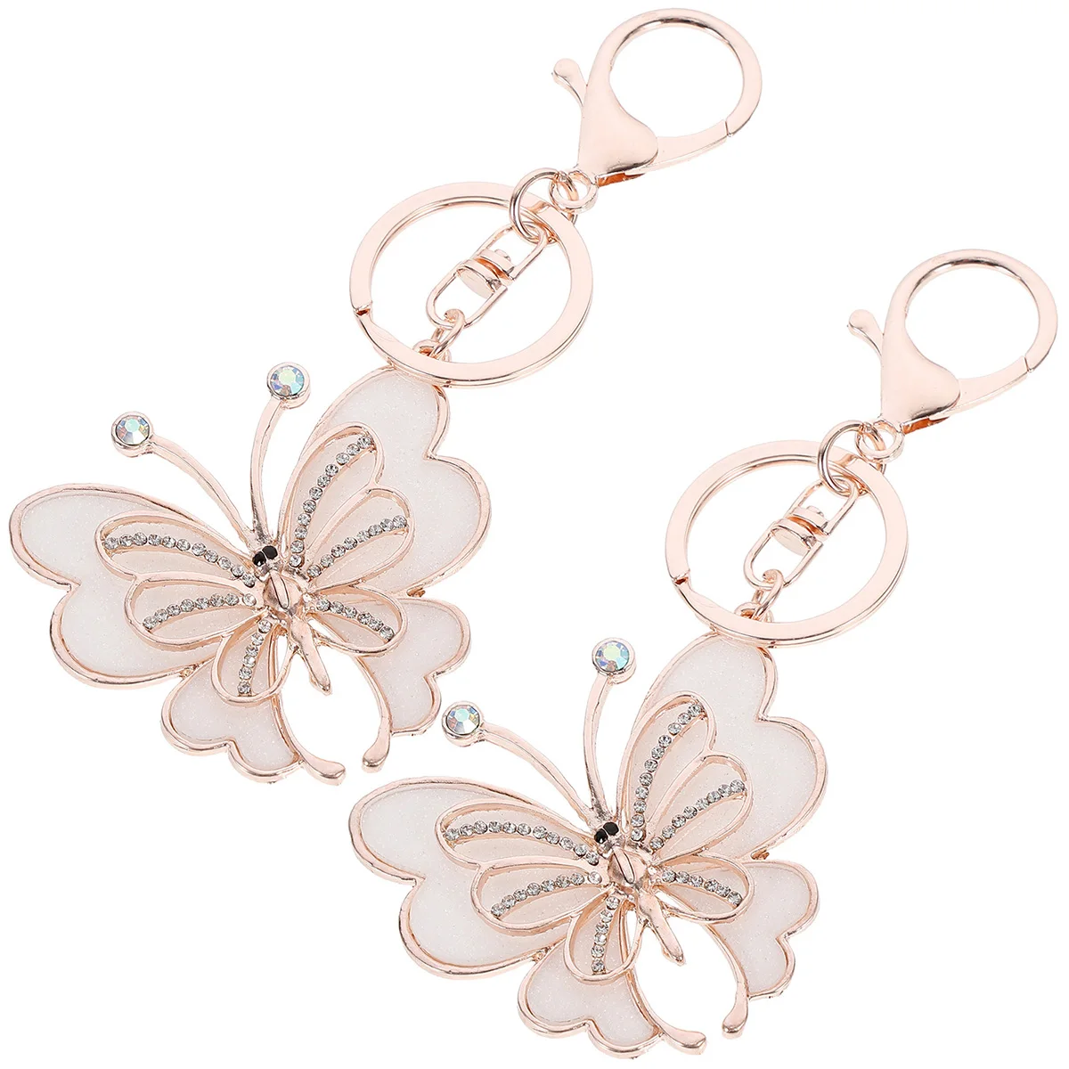 2 pcs Butterflies Lightweight Alloy Couples Bag Pendants Bag Hanging Decors Proper Size Novelty Gifts Party Favors
2 pcs Butterflies Lightweight Alloy Couples Bag Pendants Bag Hanging Decors Proper Size Novelty Gifts Party Favors