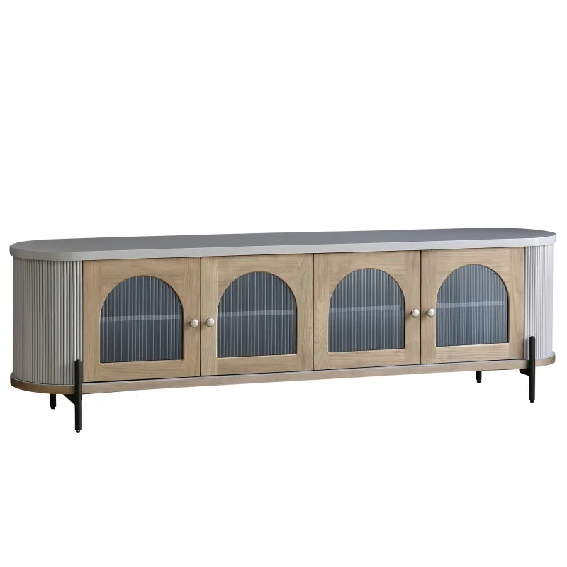 Nordic light luxury retro solid wood glass designer furniture living room hotel decoration TV cabinet
Nordic light luxury retro solid wood glass designer furniture living room hotel decoration TV cabinet