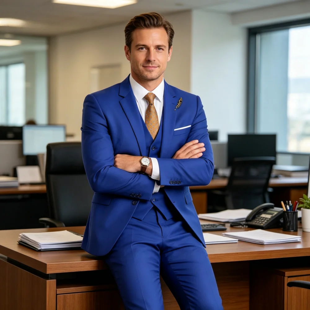 High-Quality Slim Fit Black Men's Suit Luxury Elegant Business Wedding Fashion Clothing Conjunt
High-Quality Slim Fit Black Men's Suit Luxury Elegant Business Wedding Fashion Clothing Conjunt