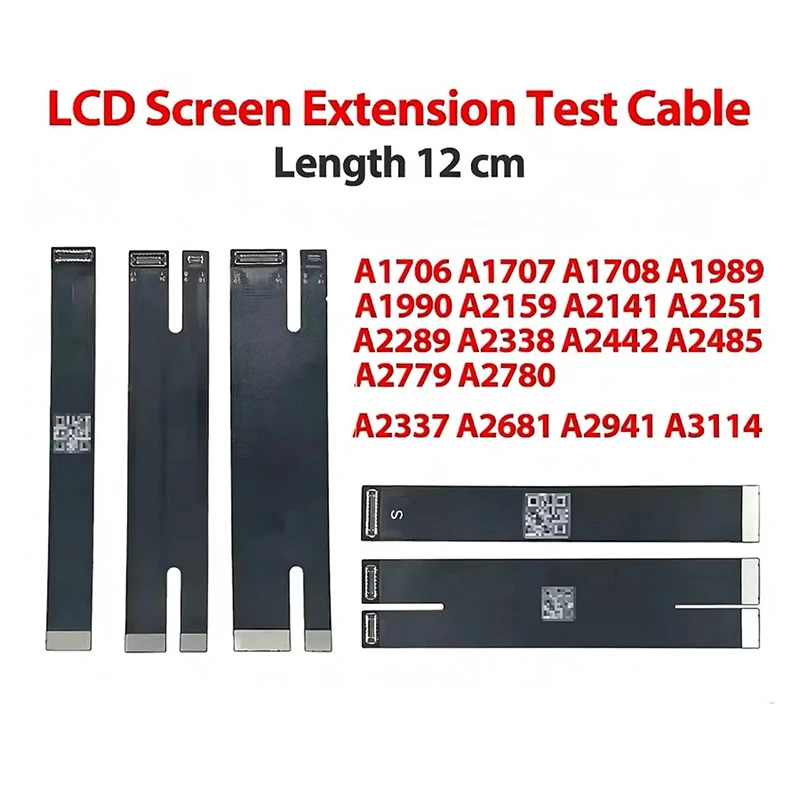 A1706 A1708 A2337 A2338 A2442 A2779 A2485 A2681 A2941 LCD Screen Display Extension Test Repair Flex Cable For Macbook Pro Air
A1706 A1708 A2337 A2338 A2442 A2779 A2485 A2681 A2941 LCD Screen Display Extension Test Repair Flex Cable For Macbook Pro Air