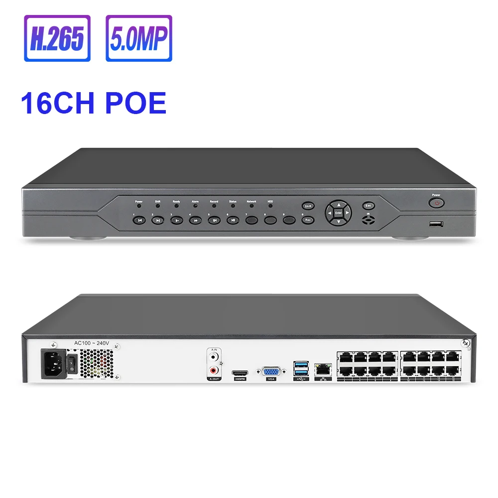 Techage H265 5MP 48V POE P2P Network Video Recorder for Camera Surveillance System Kit Xmeye 16ch Poe Nvr
Techage H265 5MP 48V POE P2P Network Video Recorder for Camera Surveillance System Kit Xmeye 16ch Poe Nvr