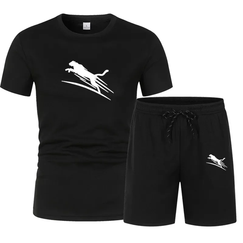 Summer Men's Fitness Fashion Men's Casual Sportswear Suit Oversized Sports Suit Short Sleeve T-Shirt + Shorts 2 Piece Set
Summer Men's Fitness Fashion Men's Casual Sportswear Suit Oversized Sports Suit Short Sleeve T-Shirt + Shorts 2 Piece Set