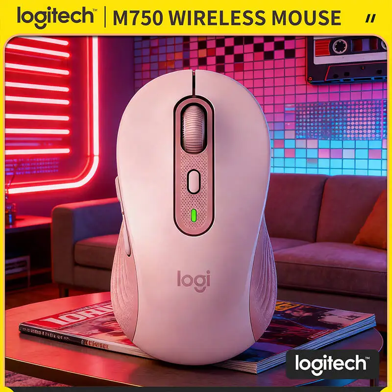Silent M750 Signature Mouse - 4000 DPI Precision, Soft Grips, Dual Connection, 10m Range, Study Tool
Silent M750 Signature Mouse - 4000 DPI Precision, Soft Grips, Dual Connection, 10m Range, Study Tool