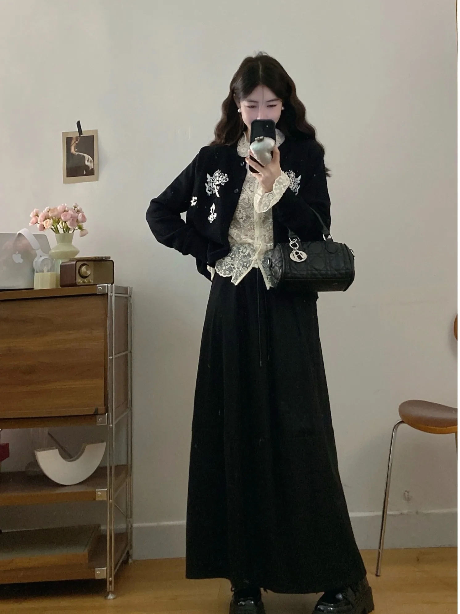 plus Size Women's Bla Embroidered Fluffy Outerwear And High Waist A-Line Skirt Set Korean Sle Commute Faion
plus Size Women's Bla Embroidered Fluffy Outerwear And High Waist A-Line Skirt Set Korean Sle Commute Faion