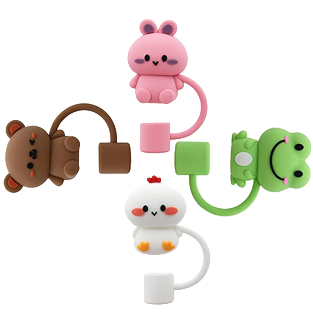 4 Pcs Silicone Straw Cap Bud Cute Topper Tips Plug Covers Modeling Caps Silica Gel Protectors Reusable Baby
4 Pcs Silicone Straw Cap Bud Cute Topper Tips Plug Covers Modeling Caps Silica Gel Protectors Reusable Baby