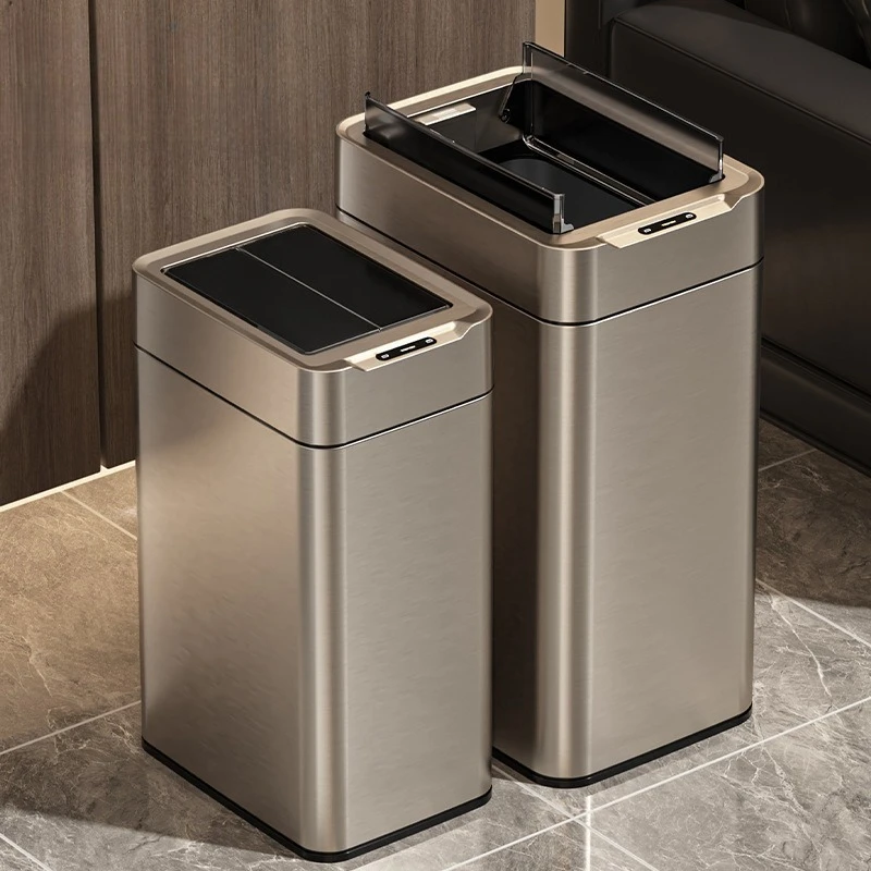 Stainless Steel Inductive Trash Can Waterproof Blockade Odor Waste Bin Saving Space Stable Thick Modern Household Cleaning Tool
Stainless Steel Inductive Trash Can Waterproof Blockade Odor Waste Bin Saving Space Stable Thick Modern Household Cleaning Tool
