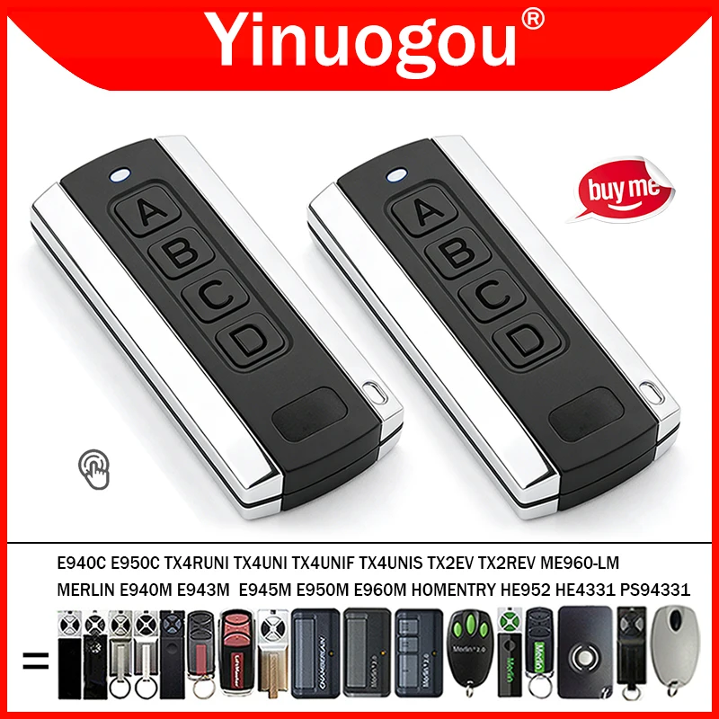 Для E950C E940C TX4RUNI TX2EV TX2REV ME960-LM TX4UNI TX4UNIF TX4UNIS HOMENTRY HE952 HE4331 PS94331 MERLIN E940M E943M E945M E950M E960M Пульт дистанционного управления гаражными воротами
Для E950C E940C TX4RUNI TX2EV TX2REV ME960-LM TX4UNI TX4UNIF TX4UNIS HOMENTRY HE952 HE4331 PS94331 MERLIN E940M E943M E945M E950M E960M Пульт дистанционного управления гаражными воротами
