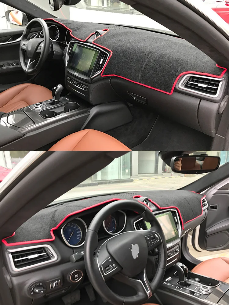 For Maserati Ghibli SQ4 Rosso Trofeo M157 Dashmat Dashboard Cover Instrument Panel Sunscreen Protective Pad Anti-Dirt Ornaments
For Maserati Ghibli SQ4 Rosso Trofeo M157 Dashmat Dashboard Cover Instrument Panel Sunscreen Protective Pad Anti-Dirt Ornaments