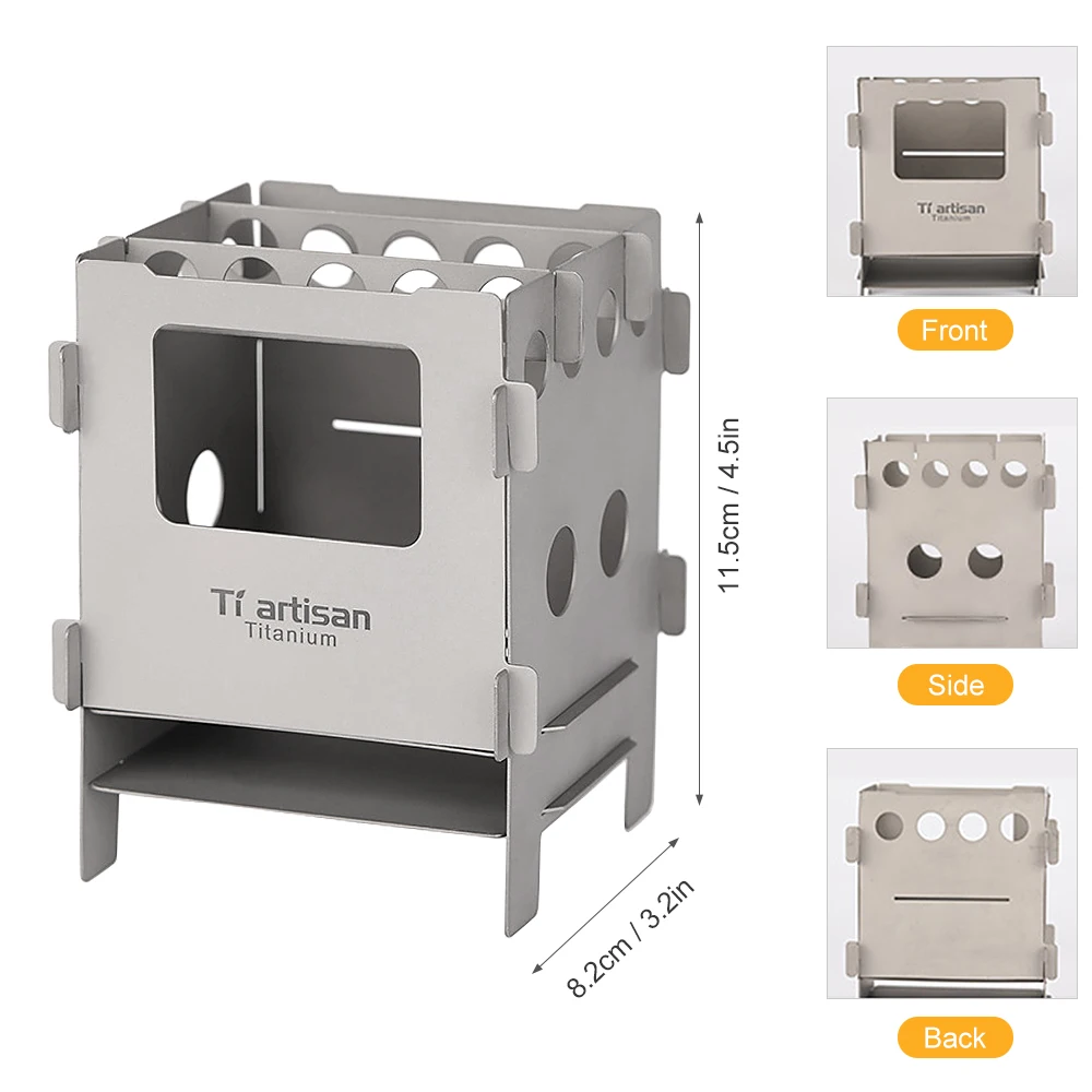 Портативная складная титановая дровяная печь, уличная походная печь для приготовления пищи, пикника, рюкзака, титановая дровяная печь
Портативная складная титановая дровяная печь, уличная походная печь для приготовления пищи, пикника, рюкзака, титановая дровяная печь