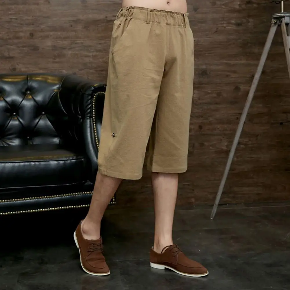 Summer Fashion New Men Cotton Hemp Calf-Length Pants Korean Male Clothing Solid Elastic Waist Loose Streetwear Straight Trousers
Summer Fashion New Men Cotton Hemp Calf-Length Pants Korean Male Clothing Solid Elastic Waist Loose Streetwear Straight Trousers