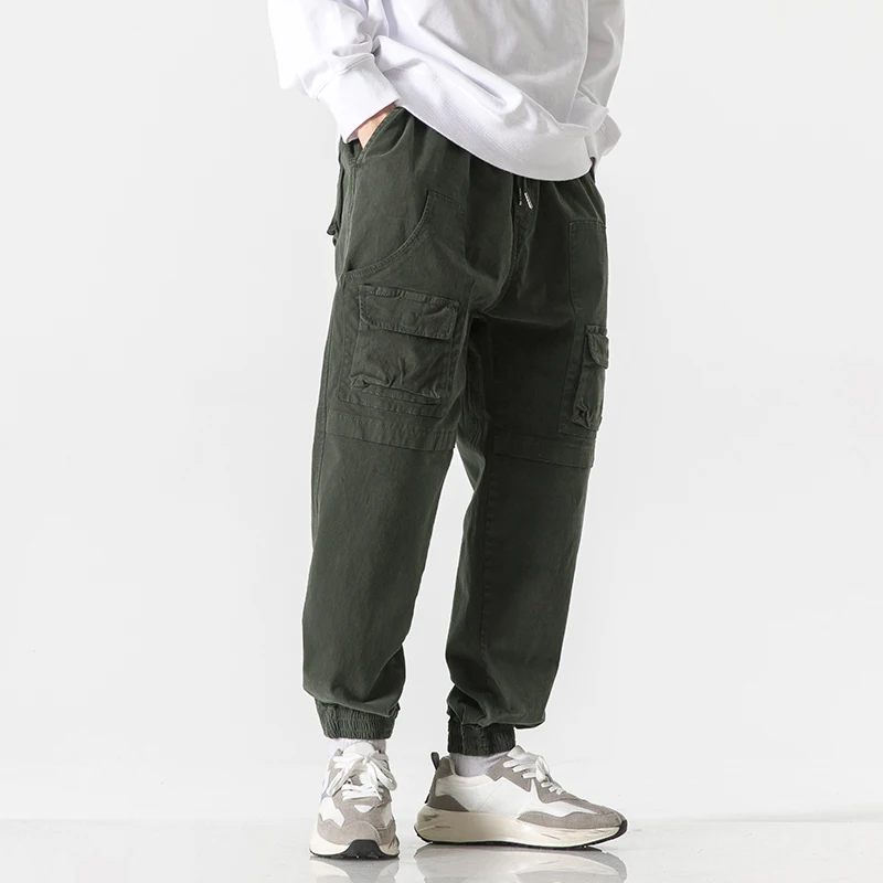 Men's Cotton Loose Sports Casual Pants Fashion Multi-Pocket Simple Binding Feet zipper Hip Pop Streetwear Cargo Pants Jogger Men
Men's Cotton Loose Sports Casual Pants Fashion Multi-Pocket Simple Binding Feet zipper Hip Pop Streetwear Cargo Pants Jogger Men