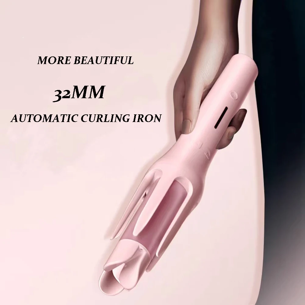 LR 32MM Auto Rotating Hair Curler Ceramic Hair Roller Professional Large Wave Curling Iron Electric Salon Styling Tool
LR 32MM Auto Rotating Hair Curler Ceramic Hair Roller Professional Large Wave Curling Iron Electric Salon Styling Tool