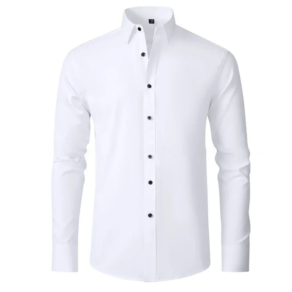 Male Clothes Shirt Business Slight Stretch Anti Wrinkle Long Sleeve Man Dress Shirts Mens Classic Fit For Male
Male Clothes Shirt Business Slight Stretch Anti Wrinkle Long Sleeve Man Dress Shirts Mens Classic Fit For Male