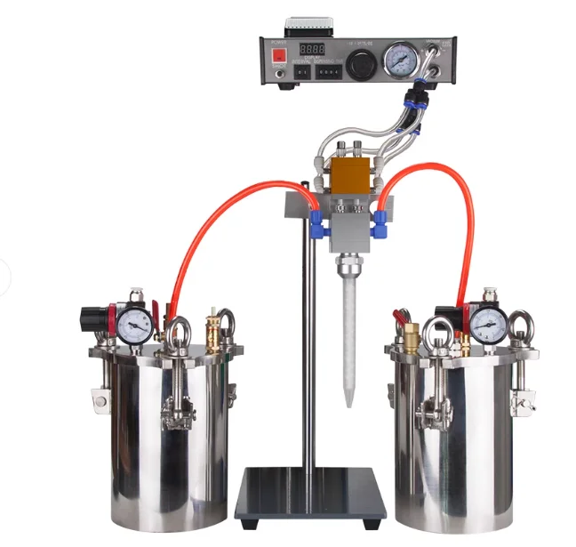 36AB semi-automatic glue dispenser A B mixed liquid glue dispensing Stainless steel storage epoxy resin tank
36AB semi-automatic glue dispenser A B mixed liquid glue dispensing Stainless steel storage epoxy resin tank