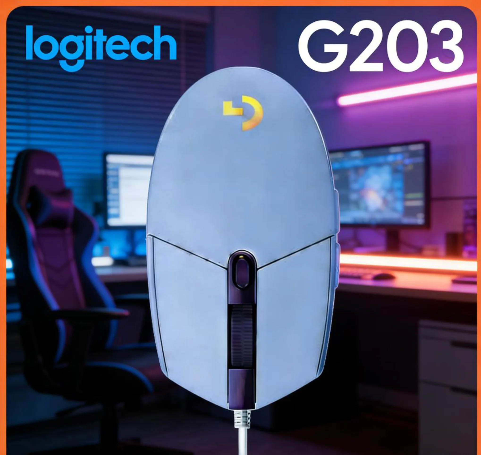 Logitech G203 Wired Gaming Mouse Esports-Grade Multi-Color 6 Programmable Buttons for Competitive Games
Logitech G203 Wired Gaming Mouse Esports-Grade Multi-Color 6 Programmable Buttons for Competitive Games