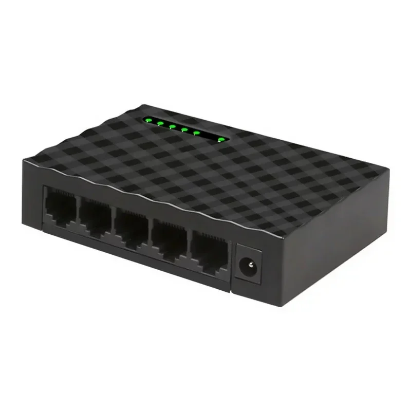 5 Ports RJ45 Ethernet Fast Switch Network Switch 10/100Mbps Plug and Play Full/Half Duplex Factory Price Adapter Converter
5 Ports RJ45 Ethernet Fast Switch Network Switch 10/100Mbps Plug and Play Full/Half Duplex Factory Price Adapter Converter