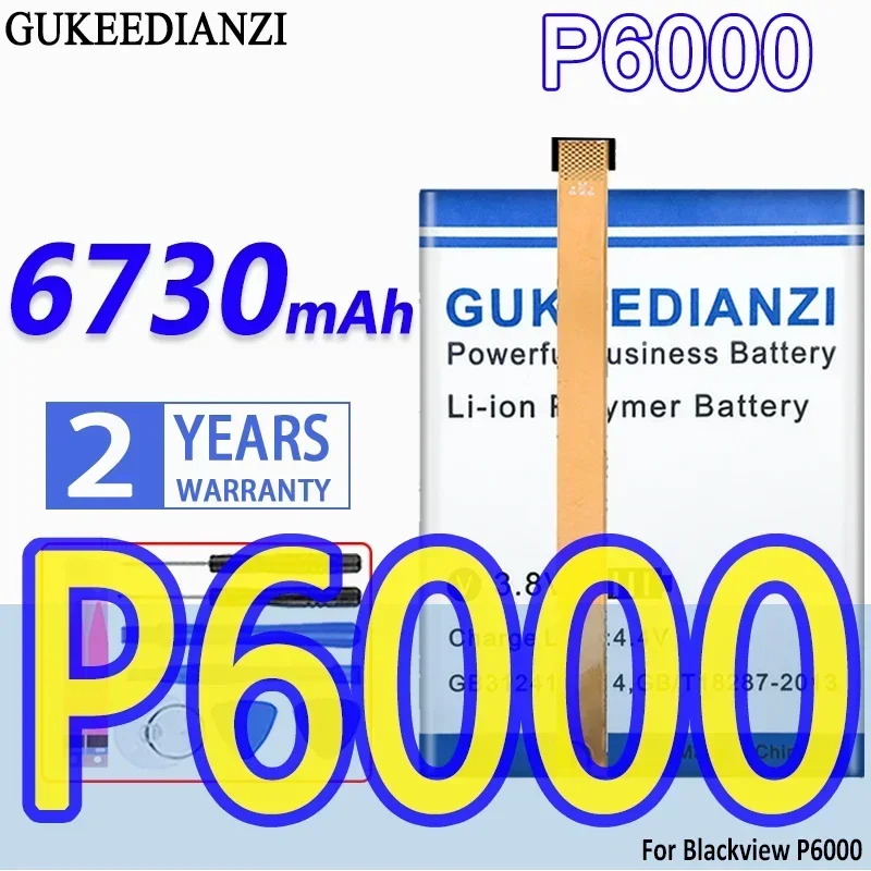 Mobile Phone Battery 6730mAh For Blackview P6000 P6000 For Long-Lasting Performance High-Efficiency
Mobile Phone Battery 6730mAh For Blackview P6000 P6000 For Long-Lasting Performance High-Efficiency