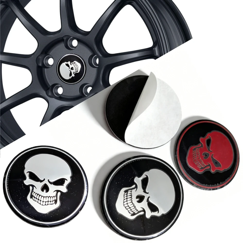4pcs 45mm 56mm Skull Logo Emblem Car Stickers Accessories for Car Wheel Center Caps Rim Hubcaps Dust Cover Cap Badge Replacement
4pcs 45mm 56mm Skull Logo Emblem Car Stickers Accessories for Car Wheel Center Caps Rim Hubcaps Dust Cover Cap Badge Replacement