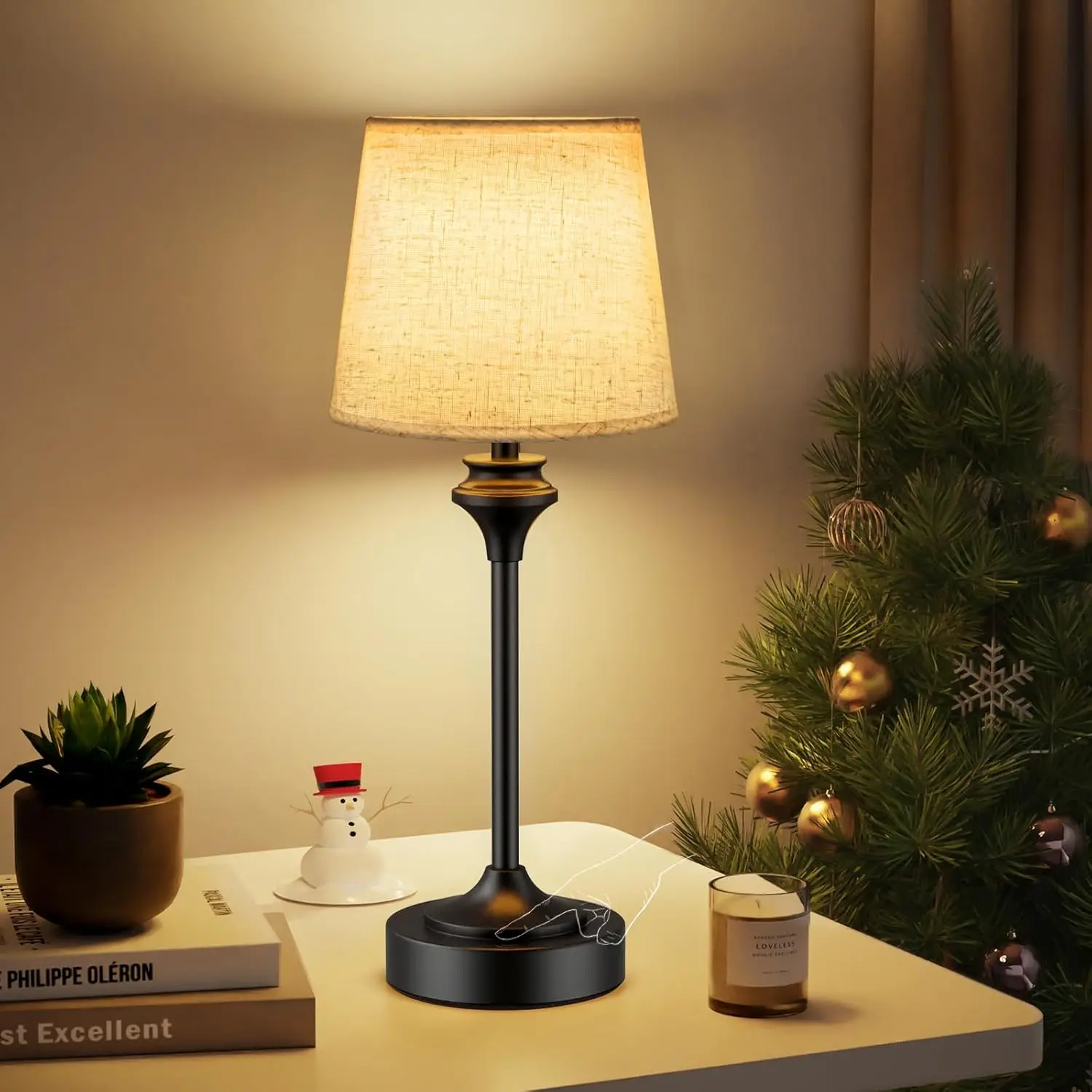 Cordless Table Lamp, Battery Operated with 5200mAh, Warm White 3-Way Dimmable Touch Lamp for Bedroom, Living Room, Restaurant
Cordless Table Lamp, Battery Operated with 5200mAh, Warm White 3-Way Dimmable Touch Lamp for Bedroom, Living Room, Restaurant