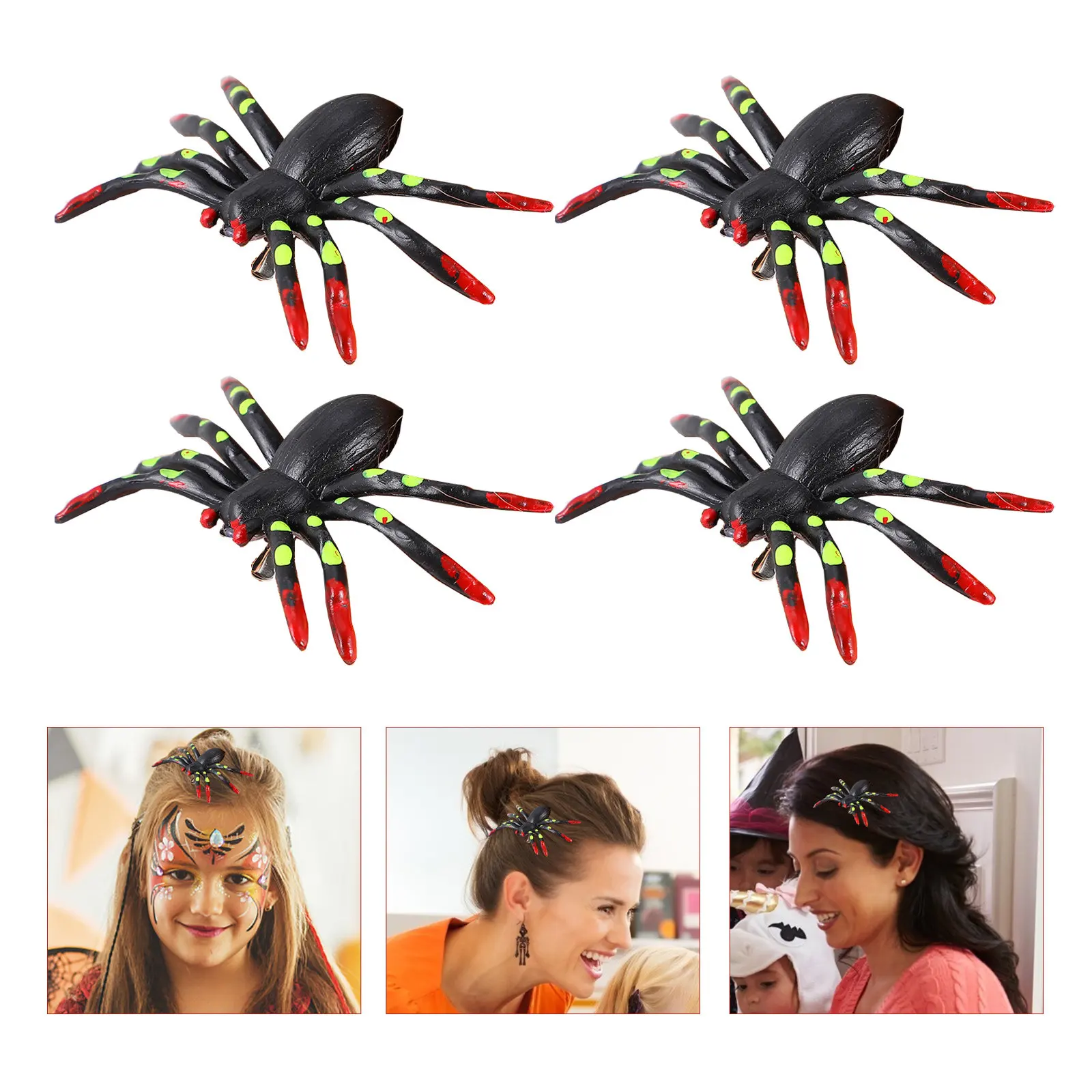 4Pcs Halloween Spider Prank Props Plastic Decorations Realistic Trick Supplies Party Accessories Creative Plastic Props
4Pcs Halloween Spider Prank Props Plastic Decorations Realistic Trick Supplies Party Accessories Creative Plastic Props