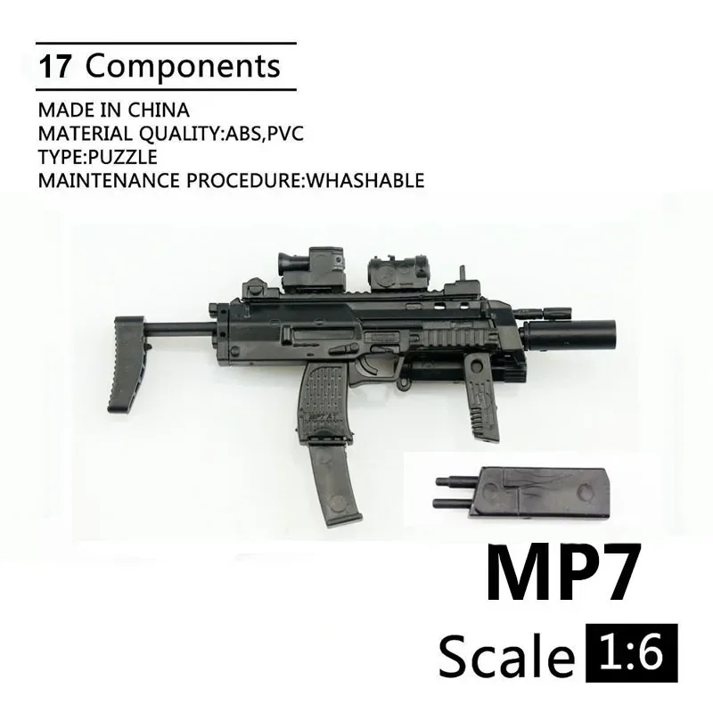 1:6 MP7 Submachine Gun Double Form Plastic Assembled Firearm Puzzle Model For 1/6 Soldiers Military Weapons
1:6 MP7 Submachine Gun Double Form Plastic Assembled Firearm Puzzle Model For 1/6 Soldiers Military Weapons