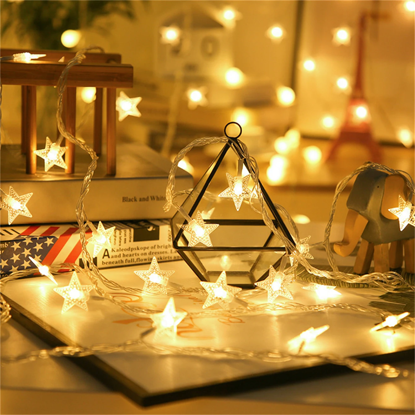 LED Star String Lights Garland Battery Powered Christmas Wedding Birthday Party Curtain String Fairy Lamps for Room Decoration
LED Star String Lights Garland Battery Powered Christmas Wedding Birthday Party Curtain String Fairy Lamps for Room Decoration