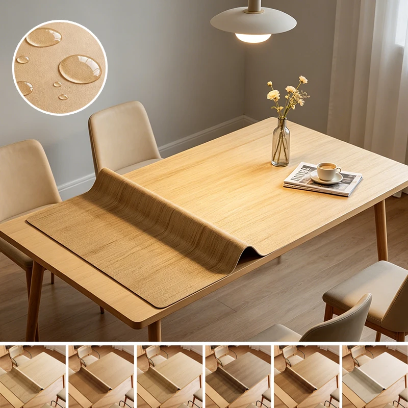 Realistic Wood Grain Vinyl Table Mat Scratch & Wear Resistant Waterproof Table Cover for Home Kitchen Cafe & Office Study Use
Realistic Wood Grain Vinyl Table Mat Scratch & Wear Resistant Waterproof Table Cover for Home Kitchen Cafe & Office Study Use
