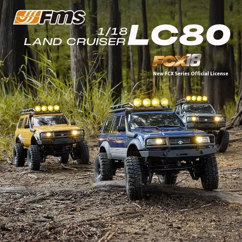 Fms 1:18 Proportional Simulation Lc80 Remote Control Four-Wheel Drive Professional Rc All Terrain Off-Road Climbing Vehicle
Fms 1:18 Proportional Simulation Lc80 Remote Control Four-Wheel Drive Professional Rc All Terrain Off-Road Climbing Vehicle