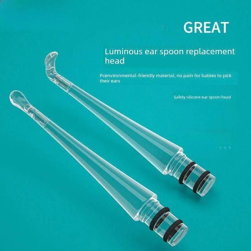 Soft Silicone Ear Spoon Baby Ear Spoon Universal Type Soft Head with Light Replacement Head Small Ear Cleaning Tool
Soft Silicone Ear Spoon Baby Ear Spoon Universal Type Soft Head with Light Replacement Head Small Ear Cleaning Tool