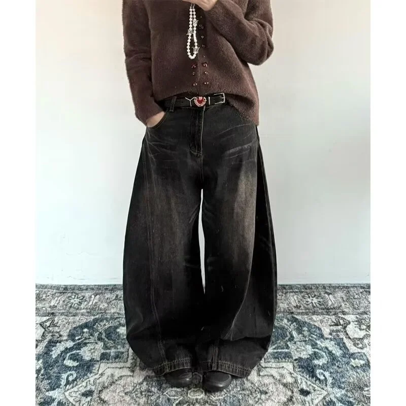 Retro American Cowboy Jeans Men Women Drapey 3D Tailoring Cleanfit Wide Leg Pants Youth Faion Cotton Polyester
Retro American Cowboy Jeans Men Women Drapey 3D Tailoring Cleanfit Wide Leg Pants Youth Faion Cotton Polyester