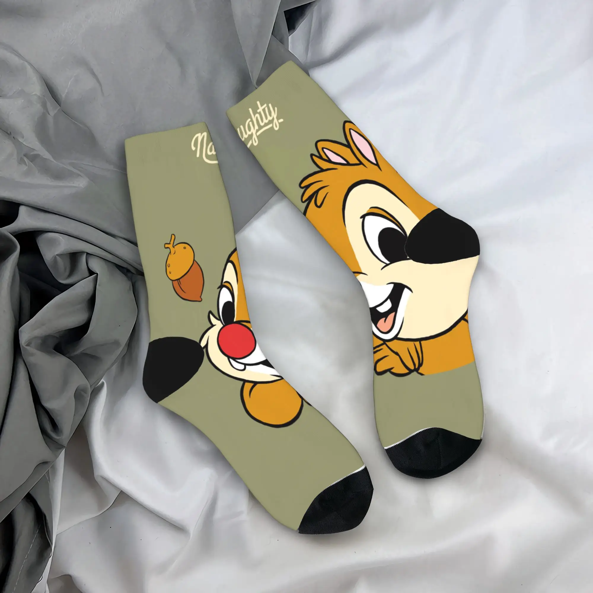 Носки Chips 'n' Dales, чулки в стиле Харадзюку с рисунком белки, мужские мягкие дышащие носки унисекс для бега, зимние нескользящие носки с графическим рисунком
Носки Chips 'n' Dales, чулки в стиле Харадзюку с рисунком белки, мужские мягкие дышащие носки унисекс для бега, зимние нескользящие носки с графическим рисунком