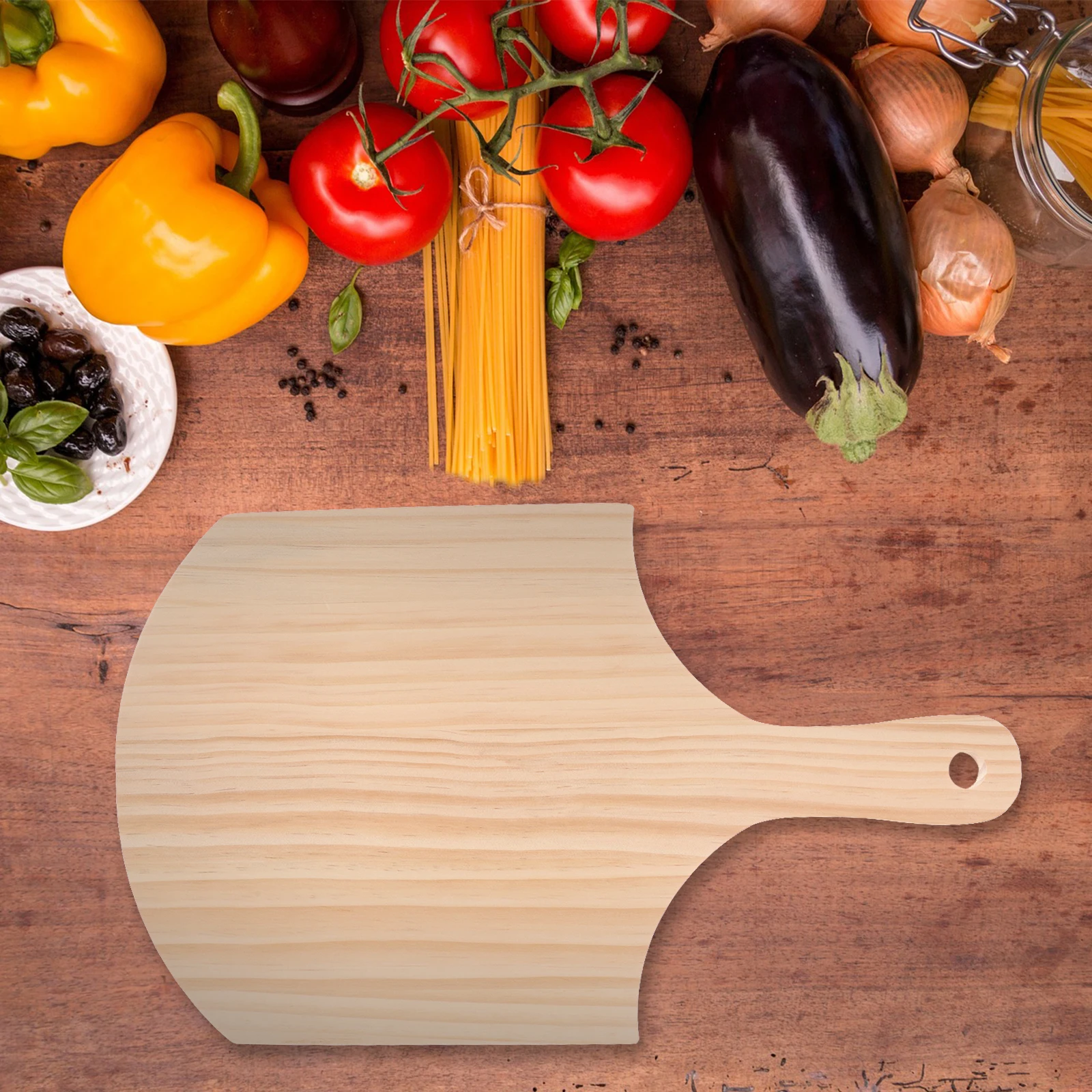 Solid Wood Pizza Board Kitchen Accessory Cutting Board With Handle Meal Prep Wooden Bread Tray Household Serving Tray Home Use
Solid Wood Pizza Board Kitchen Accessory Cutting Board With Handle Meal Prep Wooden Bread Tray Household Serving Tray Home Use
