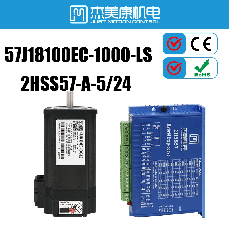 Nema 23 Stepper Motor 2.8Nm and Driver 6A 60VDC, Closed Loop Stepper Motor encoder & Driver Unit For Color inkjet printer 3D
Nema 23 Stepper Motor 2.8Nm and Driver 6A 60VDC, Closed Loop Stepper Motor encoder & Driver Unit For Color inkjet printer 3D