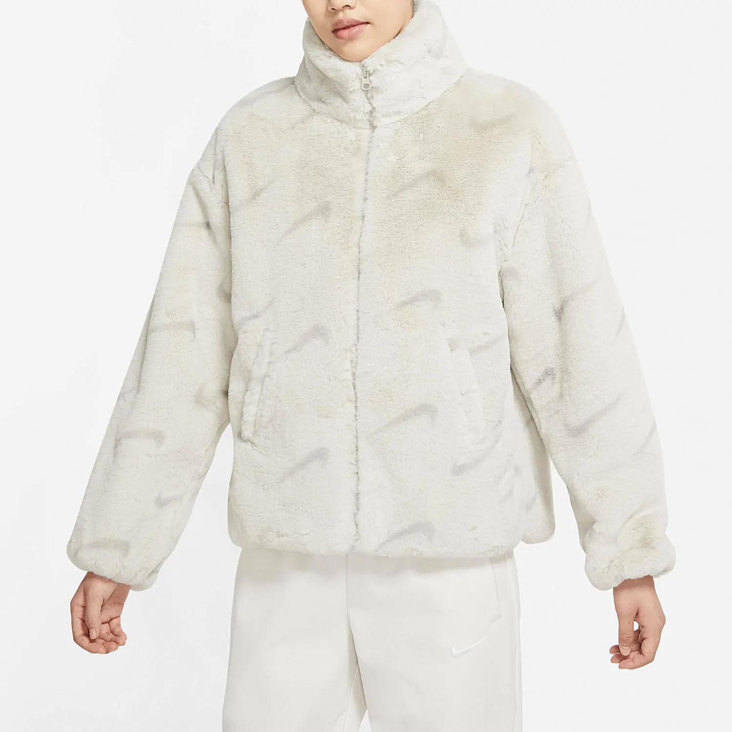 Nike official genuine seasonal new women's sport faux fur warm jacket DQ6843-072
Nike official genuine seasonal new women's sport faux fur warm jacket DQ6843-072