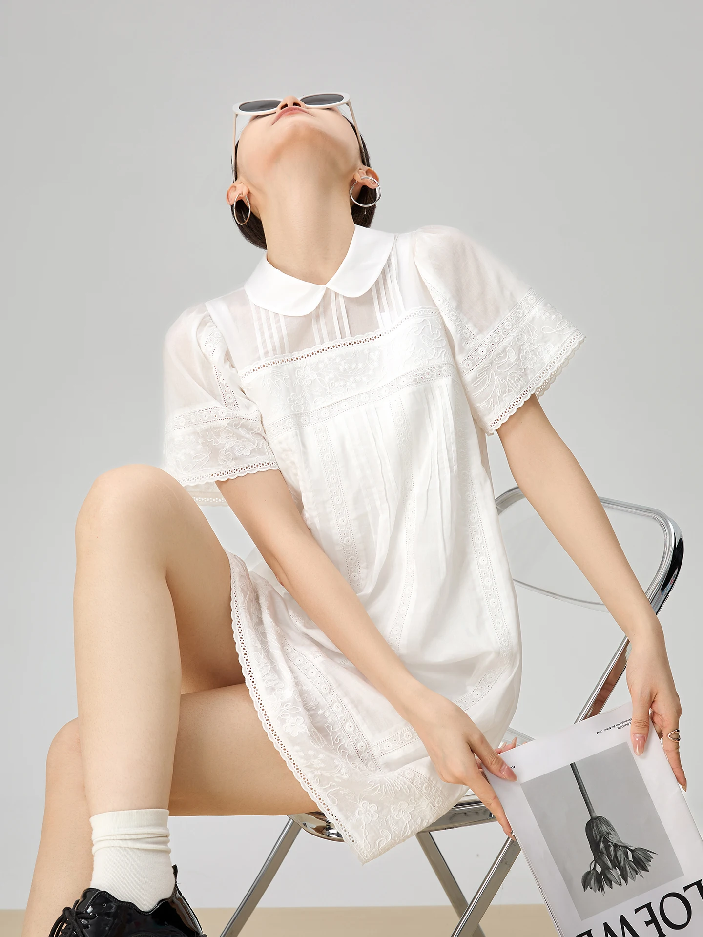 Белая юбка А-силуэта с кружевной отделкой для женщин, модная, весна-лето, с завышенной талией, для повседневной носки, из смесового полиэстера
Белая юбка А-силуэта с кружевной отделкой для женщин, модная, весна-лето, с завышенной талией, для повседневной носки, из смесового полиэстера