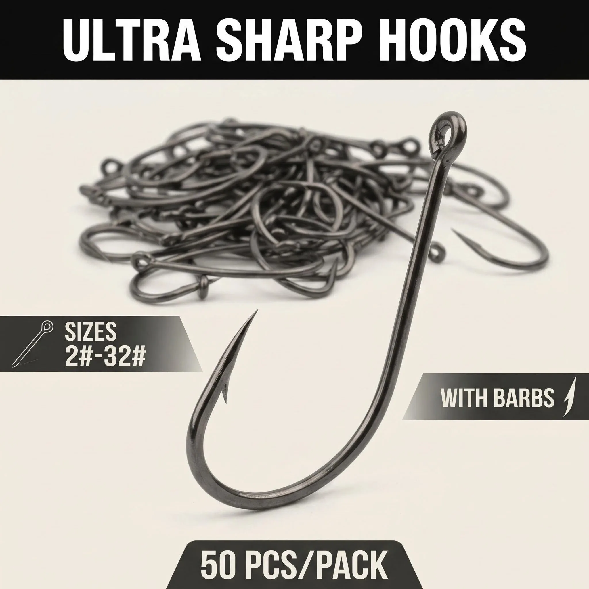 50pcs High Carbon Steel Curved Back Octopus Circle Hooks – Jig Hook for Fly Fishing & Carp Tackle
50pcs High Carbon Steel Curved Back Octopus Circle Hooks – Jig Hook for Fly Fishing & Carp Tackle