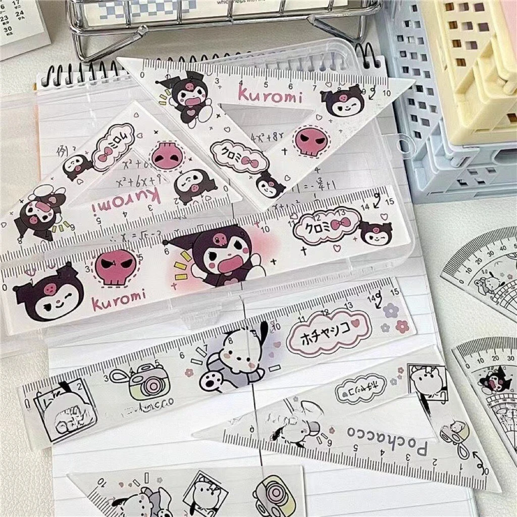 Ins Cute Cartoon Acrylic Ruler High Appearance Level Student Ruler Set Complete Set of Triangle Ruler and Round Ruler Sleeve
Ins Cute Cartoon Acrylic Ruler High Appearance Level Student Ruler Set Complete Set of Triangle Ruler and Round Ruler Sleeve