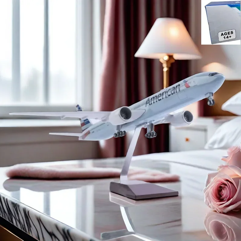 Decor 47CM 1/157 Scale 777 B777 Aircraft American Air Airlines Model W Light and Wheel Landing Gear Diecast Plastic Resin Plane
Decor 47CM 1/157 Scale 777 B777 Aircraft American Air Airlines Model W Light and Wheel Landing Gear Diecast Plastic Resin Plane