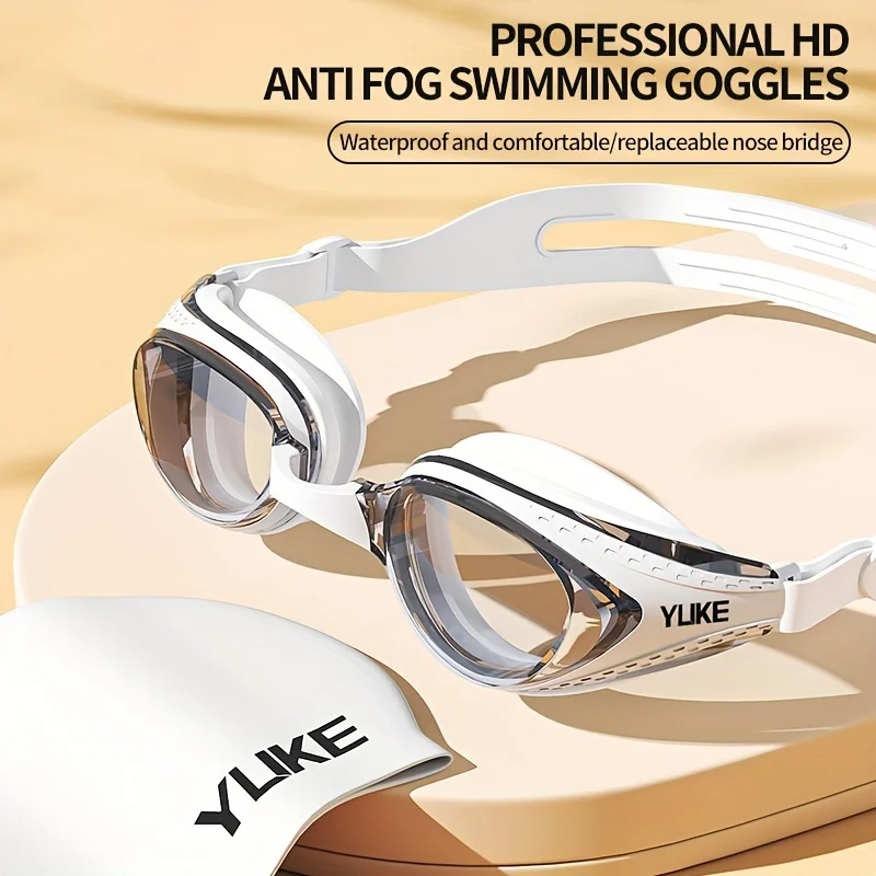 1 pair of professional high-definition anti-fog and waterproof swimming goggles, unisex, comfortable and clear vision
1 pair of professional high-definition anti-fog and waterproof swimming goggles, unisex, comfortable and clear vision