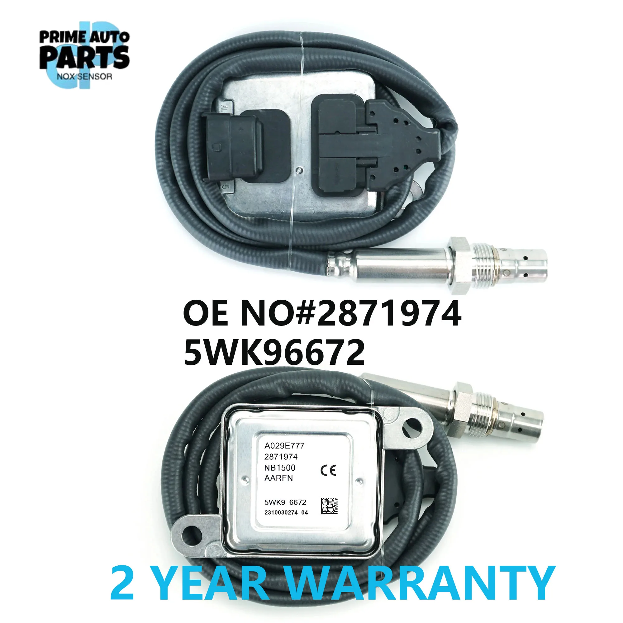 5WK96672 High Quality 12V Nitrogen Oxygen Sensor NOx Sensor 5WK9 6672 A029E777 2871974 Fit For Cummins Trucks
5WK96672 High Quality 12V Nitrogen Oxygen Sensor NOx Sensor 5WK9 6672 A029E777 2871974 Fit For Cummins Trucks