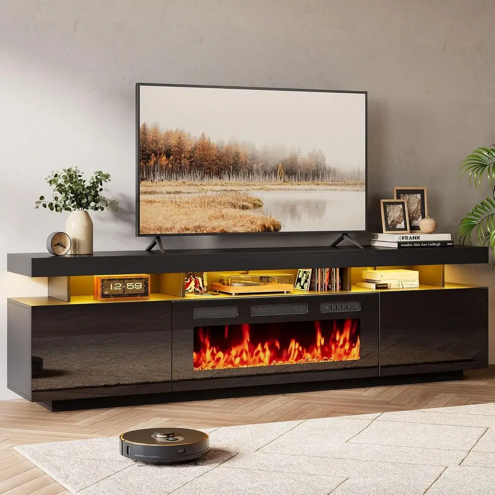 70" loating ireplace TV Stand with 36" Crystal Electric ireplace, LED Entertainment Center or TVs up to 80", ern Media ole with
70" loating ireplace TV Stand with 36" Crystal Electric ireplace, LED Entertainment Center or TVs up to 80", ern Media ole with