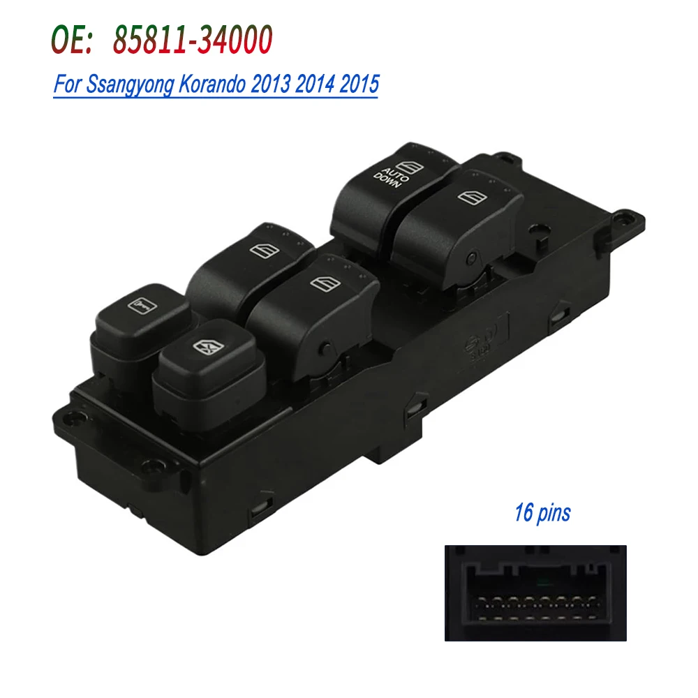 85811-34000 For Ssangyong Korando 2013 2014 2015 Front Left Glass Regulator Controller with Auto Down 8581134000
85811-34000 For Ssangyong Korando 2013 2014 2015 Front Left Glass Regulator Controller with Auto Down 8581134000