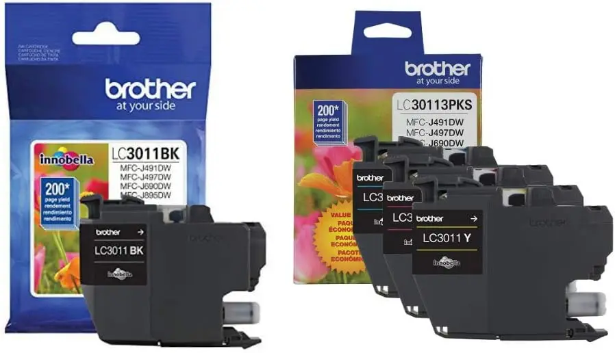 Standard Yield Ink Cartridge Set, Black/Cyan/Magenta/Yellow, 4-Pack
Standard Yield Ink Cartridge Set, Black/Cyan/Magenta/Yellow, 4-Pack